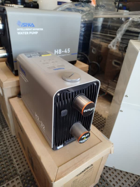 پمپ آب سوپر سایلنت هوشمند دور متغیر آرکا مدل H2-32 – پمپ کاملاً بیصدا با کنترل فشار دیجیتال