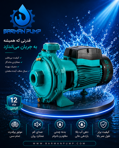 پمپ آب ۳ اسب دو پروانه بشقابی کالمو مدل CB 310